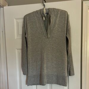 Workshop Republic Clothing Heather Gray Top With Hood